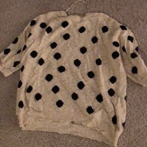 Zara Polka Dot oversized sweater